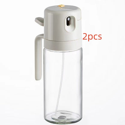 2 In 1 Oil Sprayer Bottle BBQ Cooking Oil Dispenser Olive Oil Pourers Sprayer Kitchen Baking Oil Mister Vinegar Bottle  Verta Drop.