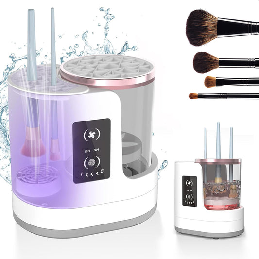 Electric Makeup Brush Cleaner Rechargeable Makeup Brushes Cleaning Tool Automatic Makeup Brush Cleaning Stand Device  Verta Drop.