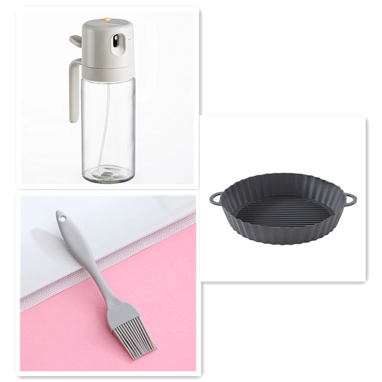 2 In 1 Oil Sprayer Bottle BBQ Cooking Oil Dispenser Olive Oil Pourers Sprayer Kitchen Baking Oil Mister Vinegar Bottle  Verta Drop.