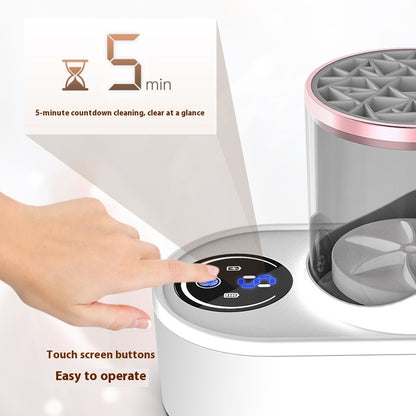 Electric Makeup Brush Cleaner Rechargeable Makeup Brushes Cleaning Tool Automatic Makeup Brush Cleaning Stand Device  Verta Drop.